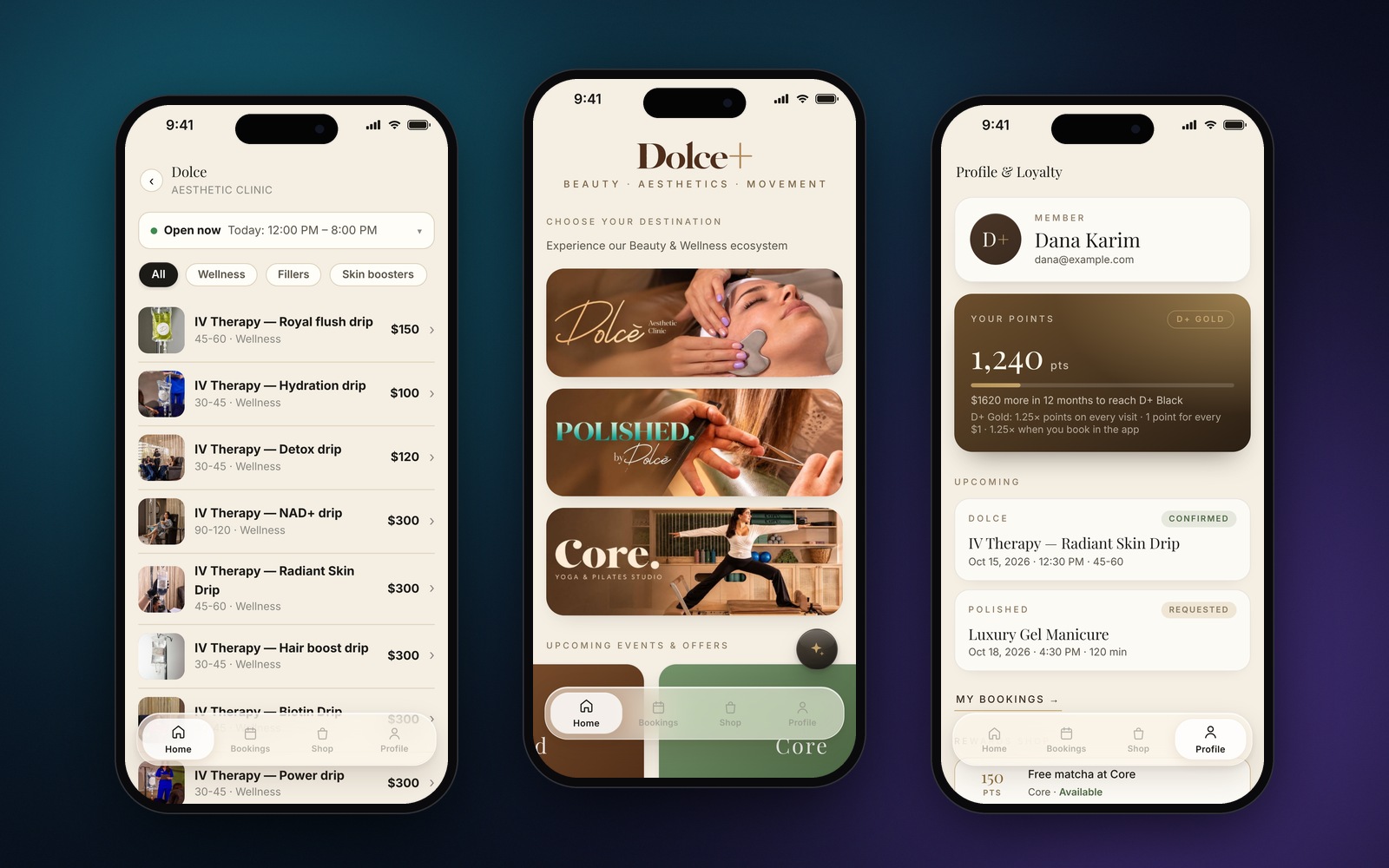 Dolce+ App — App overview